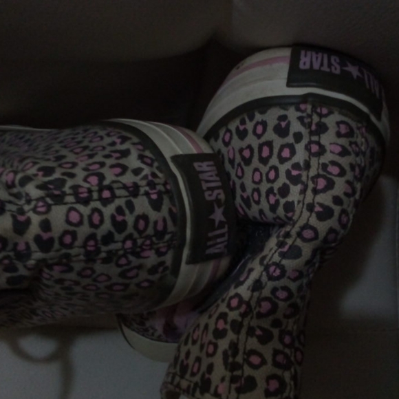 Converse All 🌟 Junior Leppard Print - Picture 2 of 7